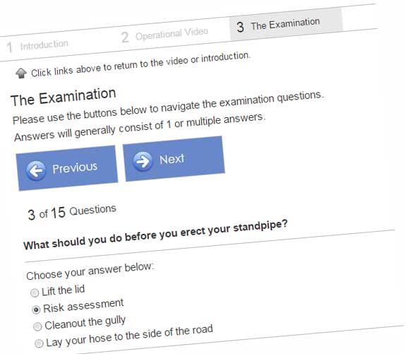 Calm Networks Examination Wizard