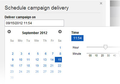 Schedule Campaign Delivery